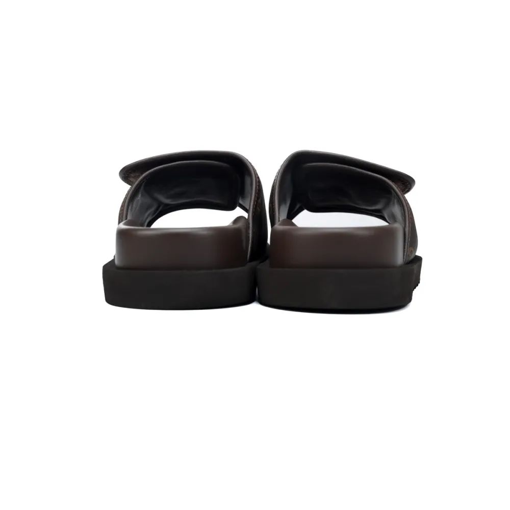 EM Sneakers Louis Vuitton Miami Mules Brown Print