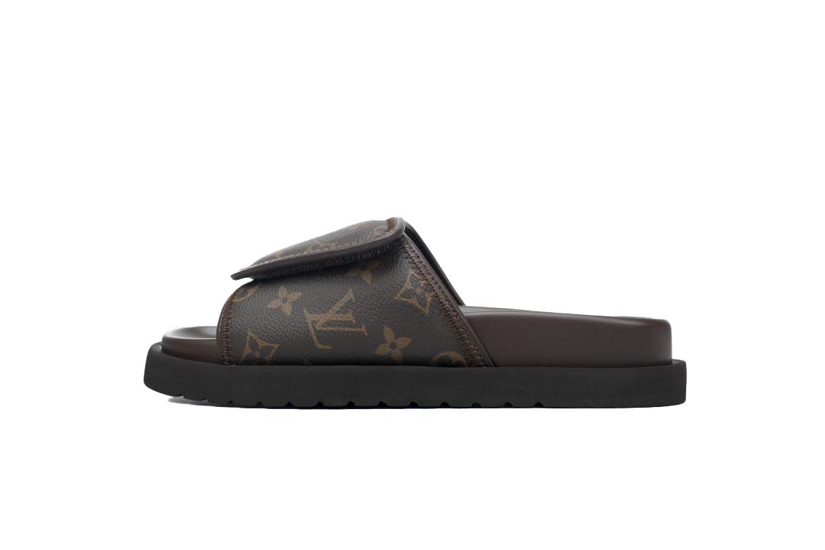 EM Sneakers Louis Vuitton Miami Mules Brown Print
