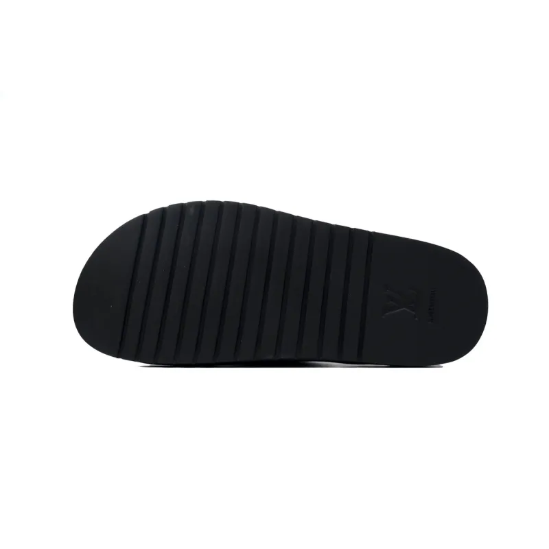 EM Sneakers Louis Vuitton Miami Mules Black and Gray Print