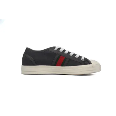 EM Sneakers Gucci canvas shoes shell black 02