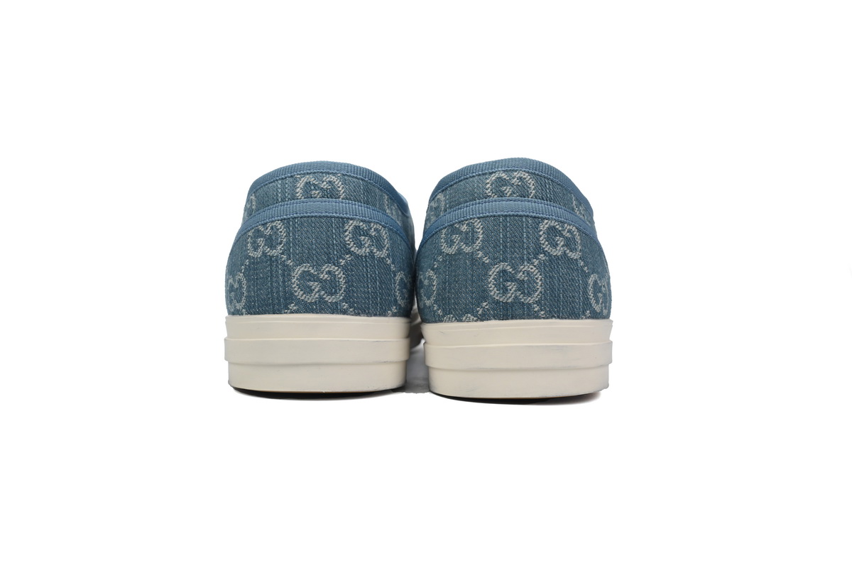 EM Sneakers Gucci canvas shoes shell blue
