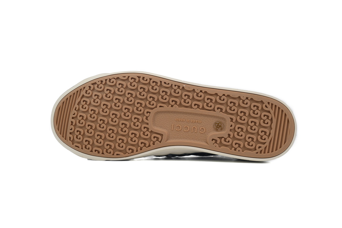 EM Sneakers Gucci canvas shoes shell blue