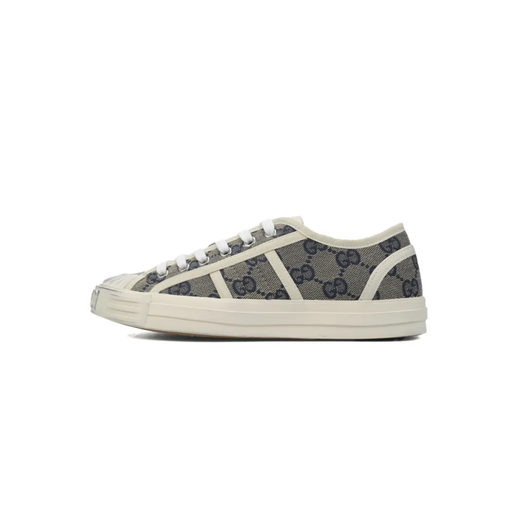 EM Sneakers Gucci canvas shoes shell gray