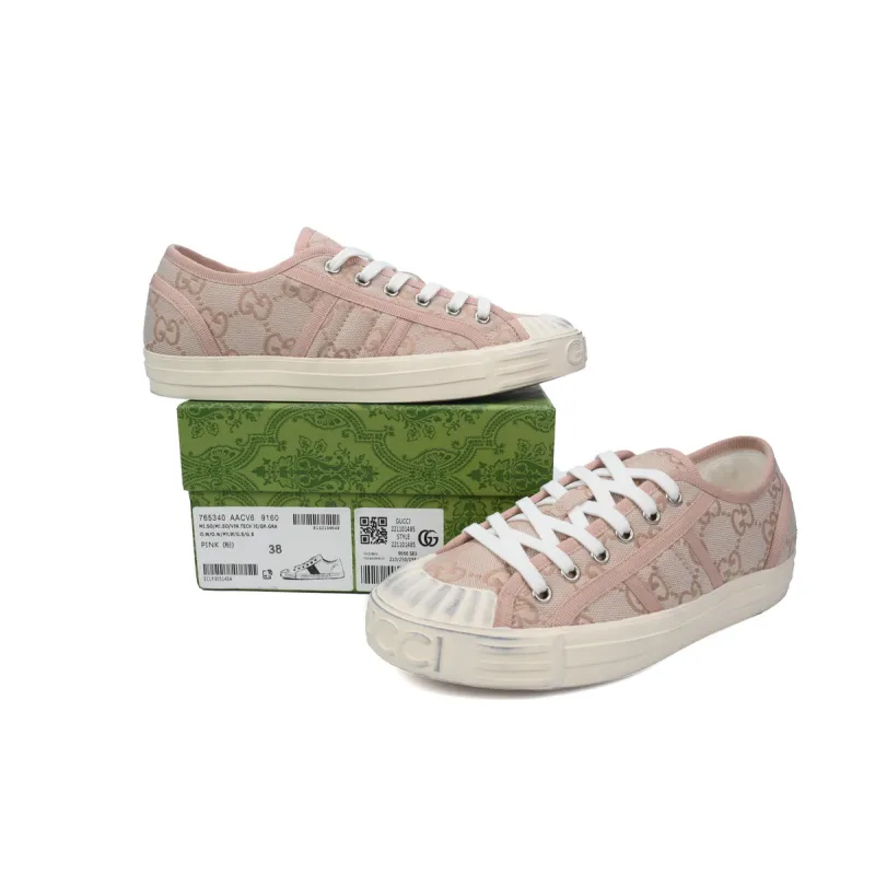 EM Sneakers Gucci canvas shoes shell pink