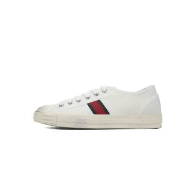 EM Sneakers Gucci canvas shoes shell white 01