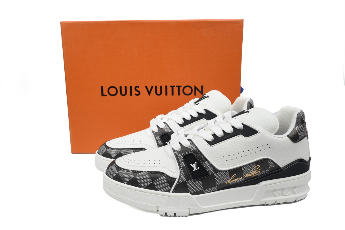 EM Sneakers Louis Vuitton Trainer Checkerboard Black
