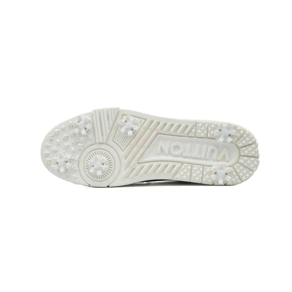 EM Sneakers Louis Vuitton Trainer Green Checkerboard