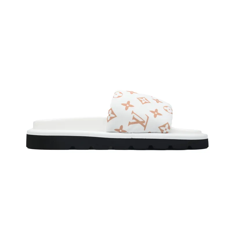EM Sneakers  Louis Vuitton Pool Pillow Comfort Mules White Yellow Label