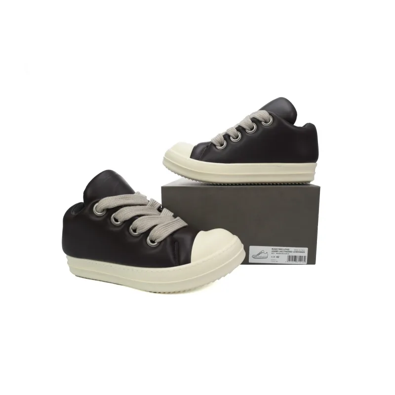 EM Sneakers Rick Owens Jumbo Lace Padded Low Black Milk