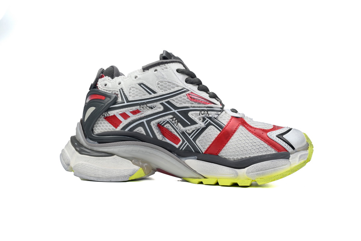 EM Sneakers Balenciaga Runner White Black and Red