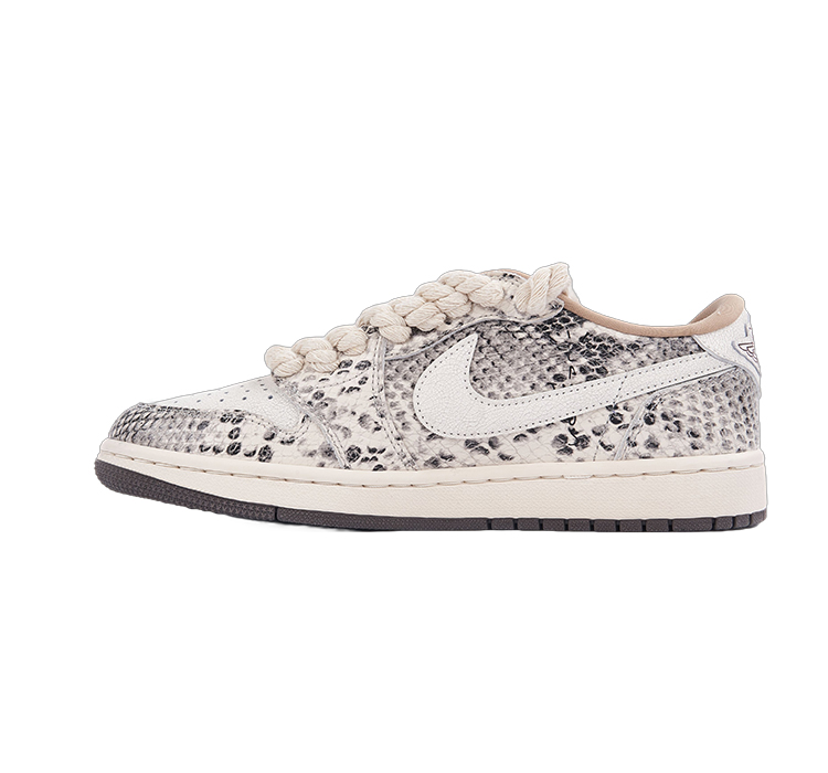 EM Sneakers  Jordan 1 Low snake pattern