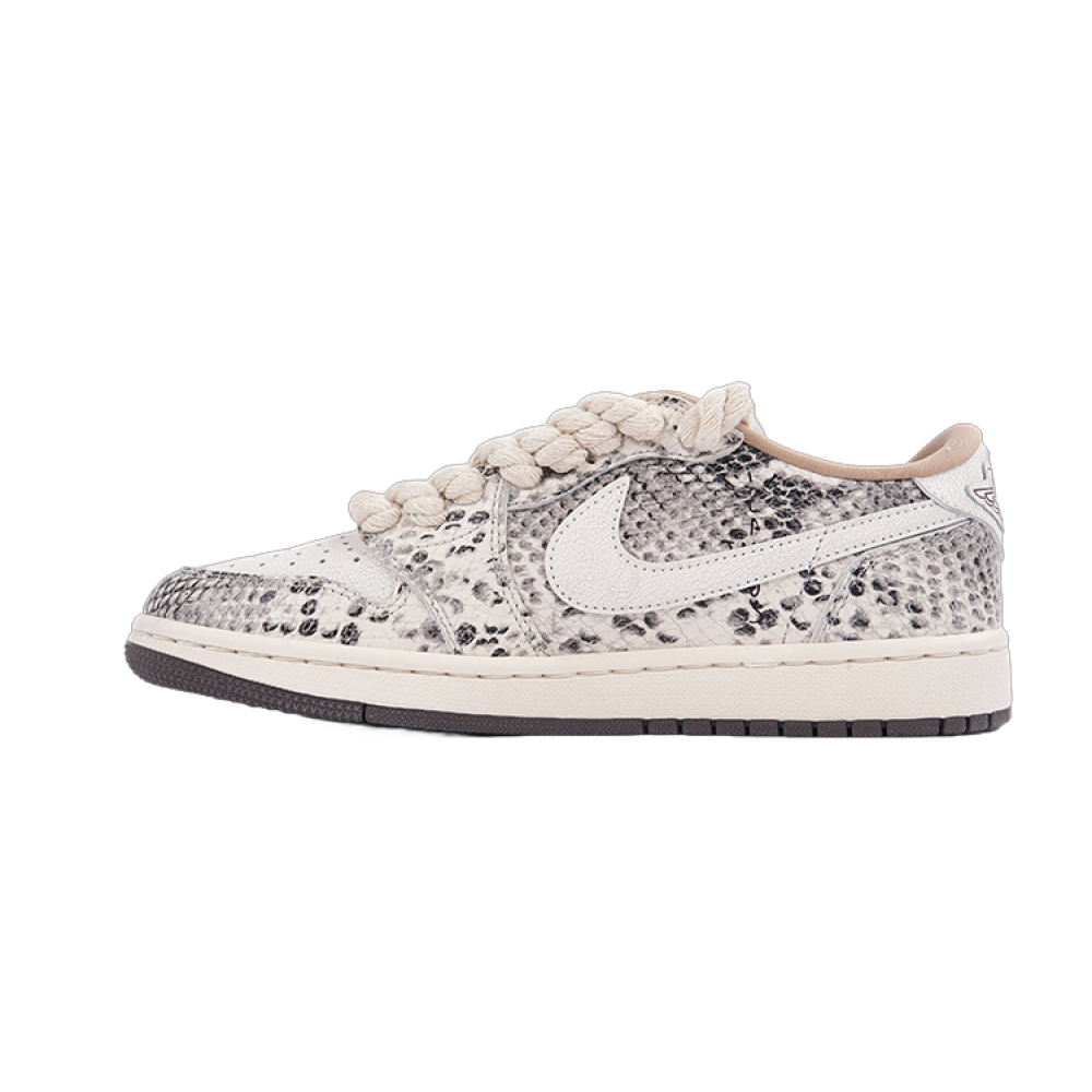 EM Sneakers  Jordan 1 Low snake pattern