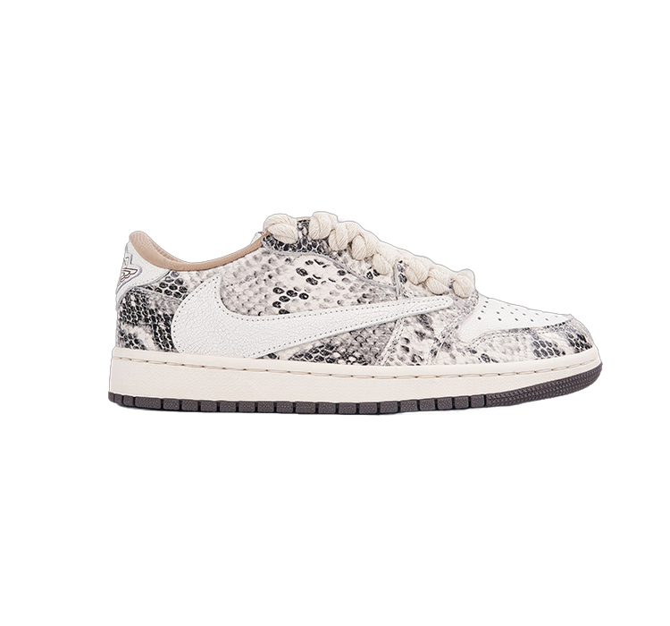 EM Sneakers  Jordan 1 Low snake pattern