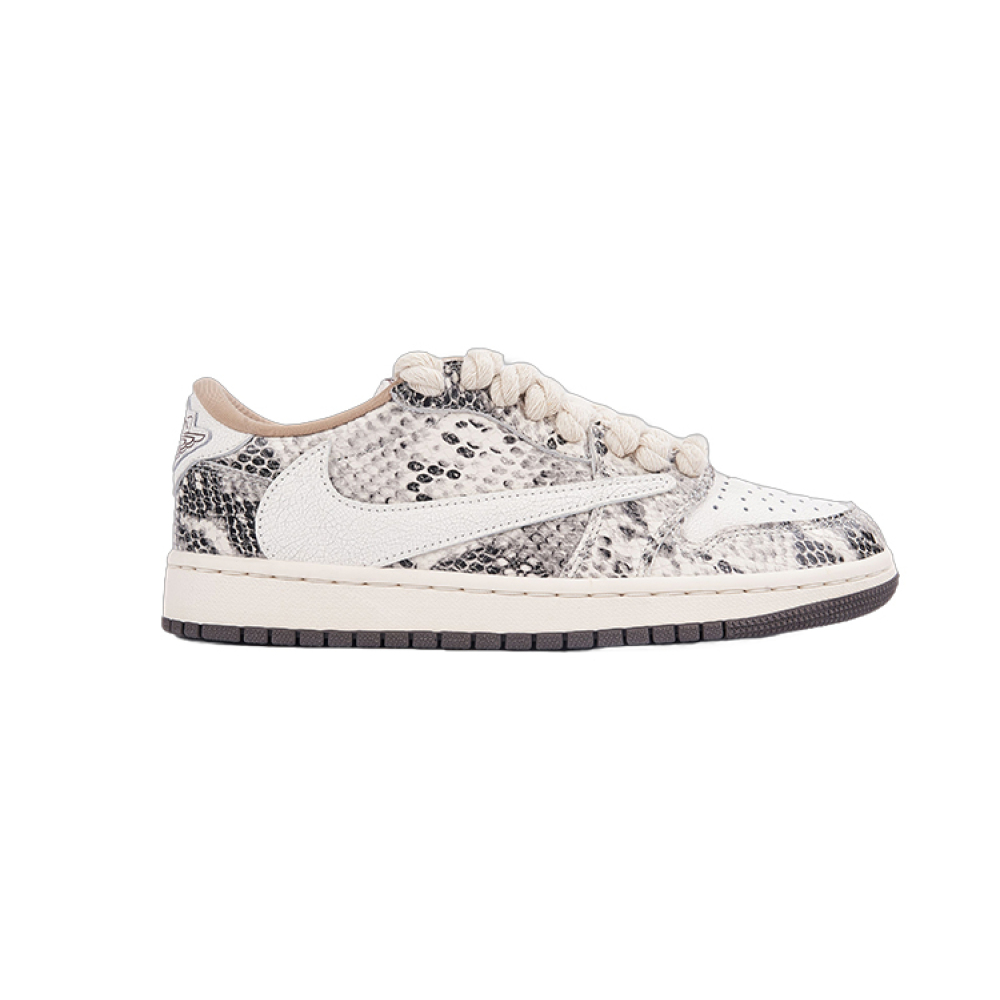 EM Sneakers  Jordan 1 Low snake pattern