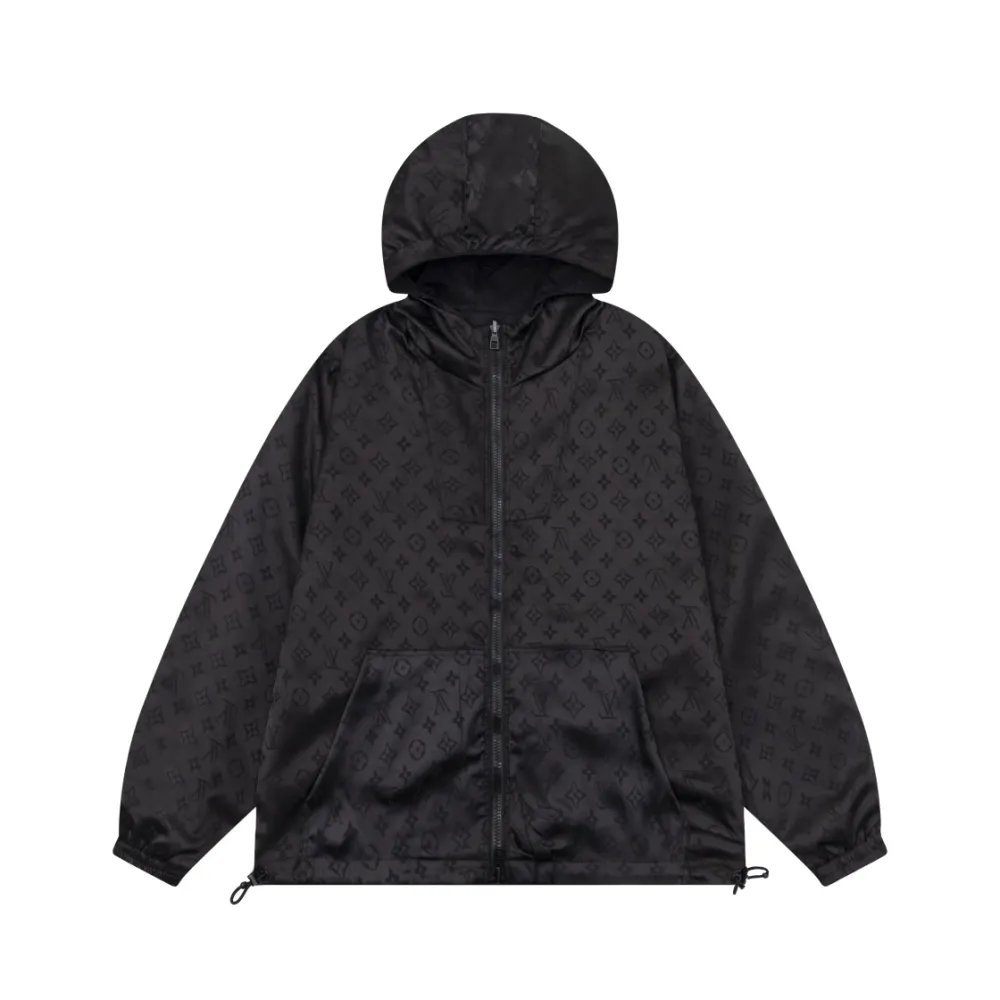 EM Sneakers Louis Vuitton Reversible Monogram Windbreaker Dark Grey