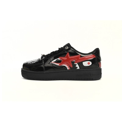 EM Sneakers A Bathing Ape Bape Sta Low Shark Black 01