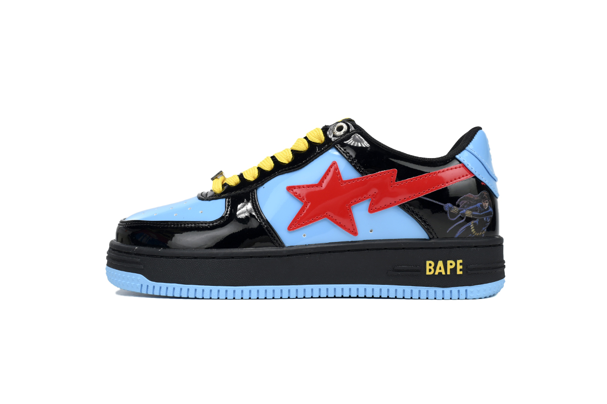 EM Sneakers A Bathing Ape Bape Sta Marvel Comics Black Widow (2022)