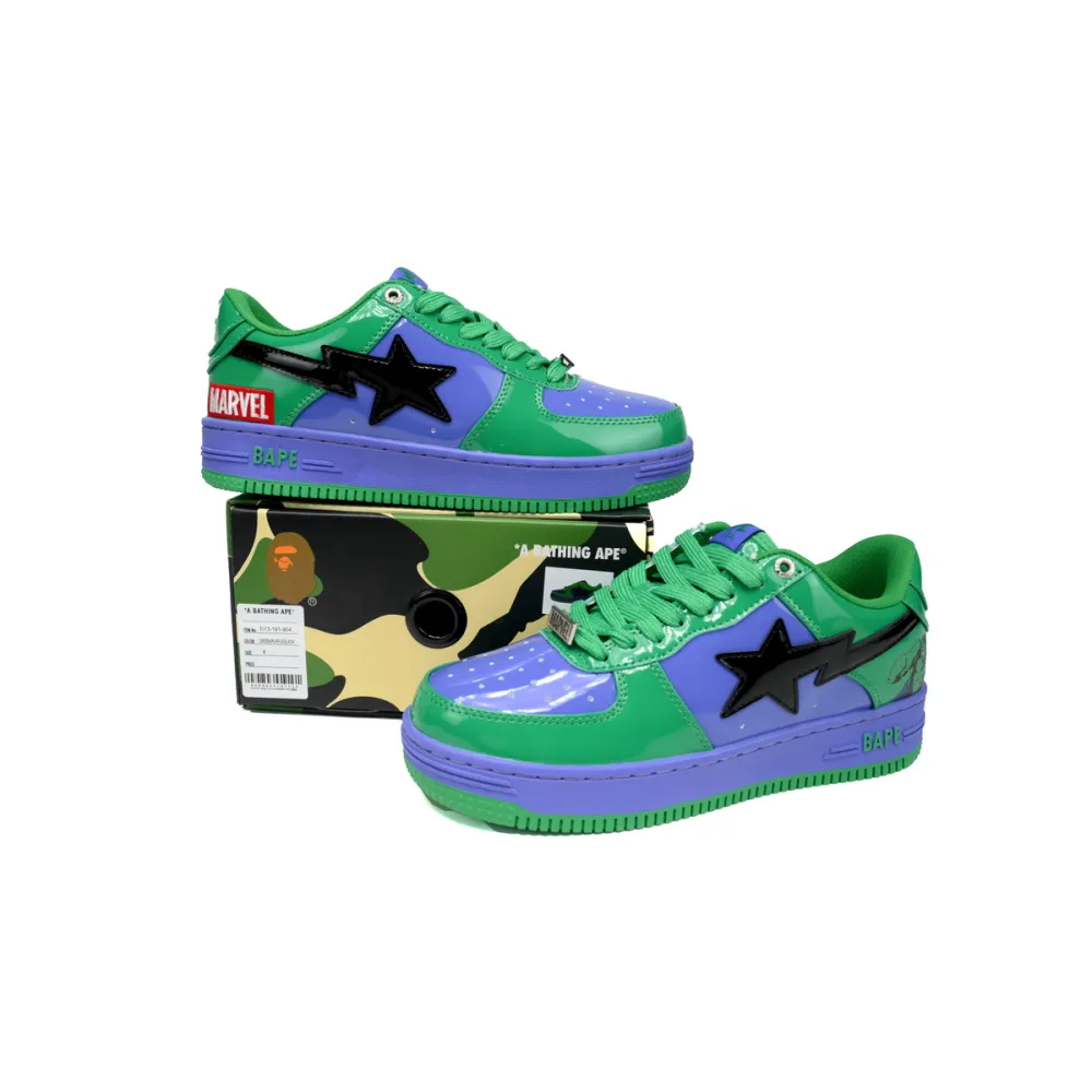 EM Sneakers A Bathing Ape Bape Sta Marvel Comics Hulk (2022)