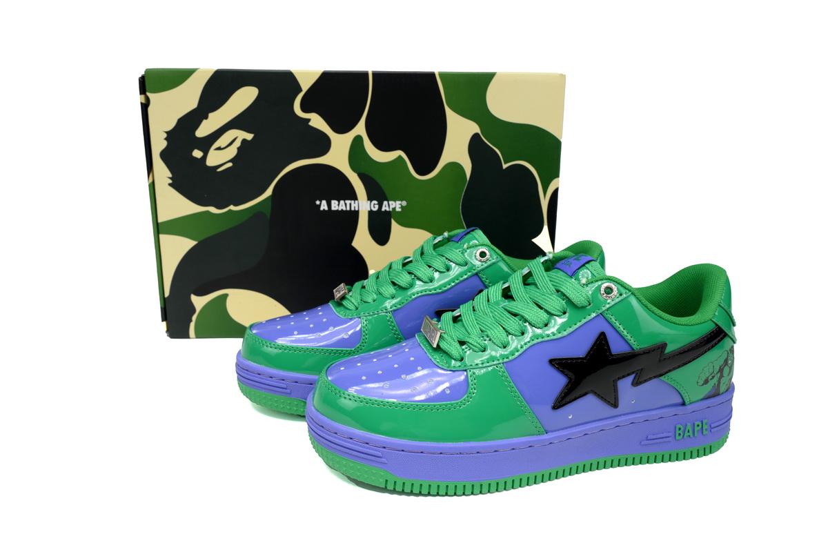 EM Sneakers A Bathing Ape Bape Sta Marvel Comics Hulk (2022)