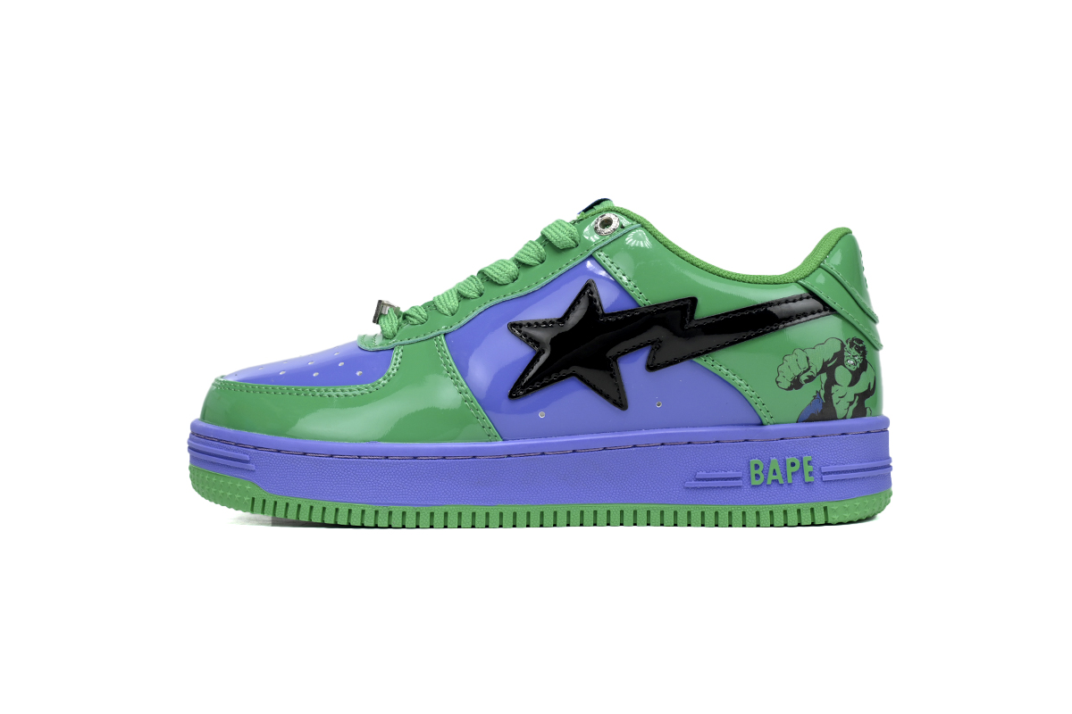 EM Sneakers A Bathing Ape Bape Sta Marvel Comics Hulk (2022)