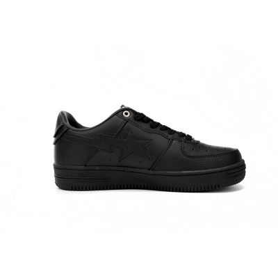 EM Sneakers A Bathing Ape Bape Sta Low Black 02