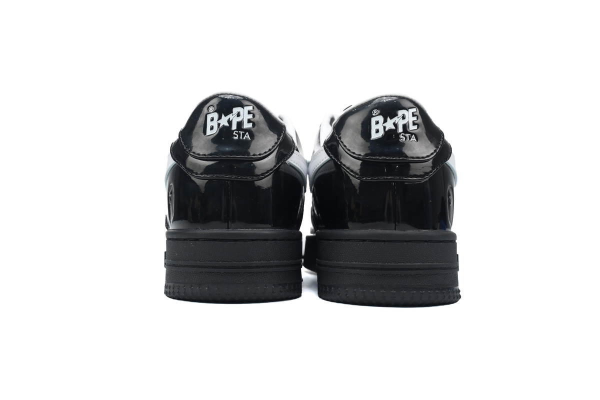 EM Sneakers A Bathing Ape Bape Sta #2 Black Patent