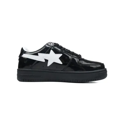 EM Sneakers A Bathing Ape Bape Sta #2 Black Patent 02