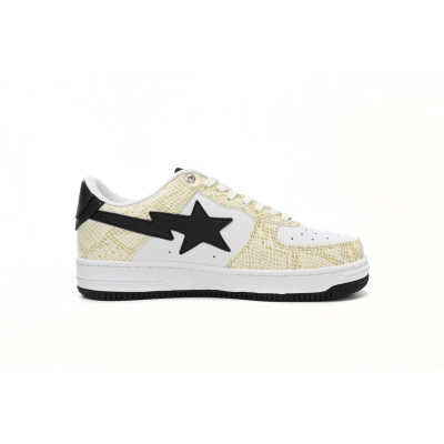 EM Sneakers A Bathing Ape Bape Sta Low Color Block Shark Black 02