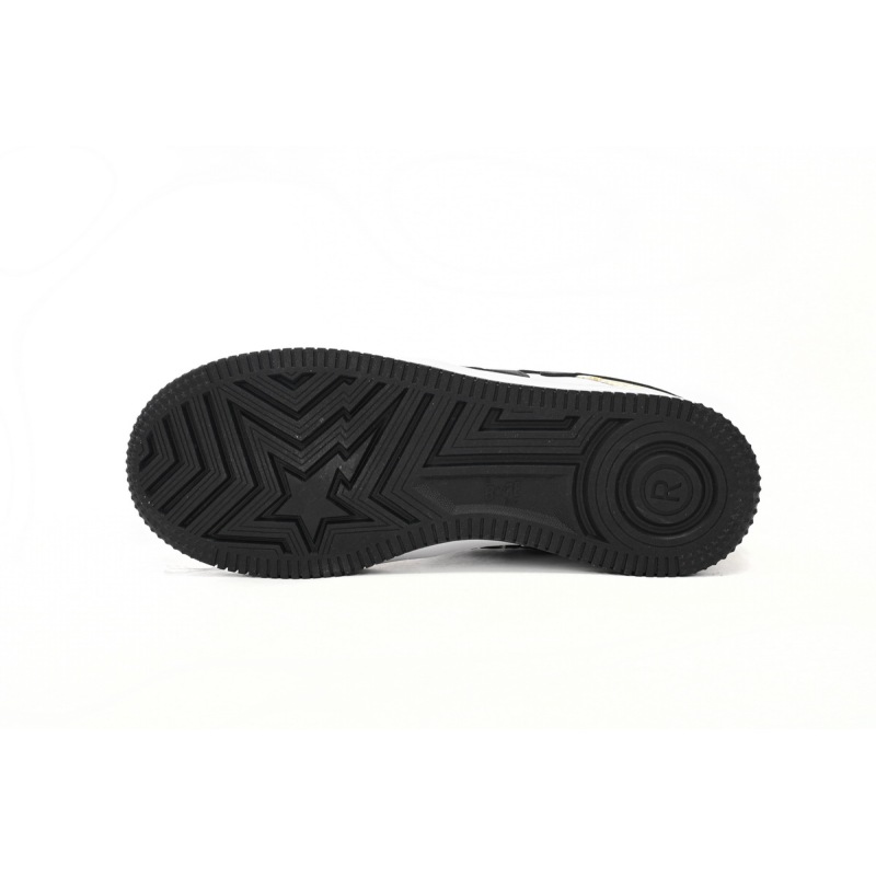 EM Sneakers A Bathing Ape Bape Sta Low Color Block Shark Black