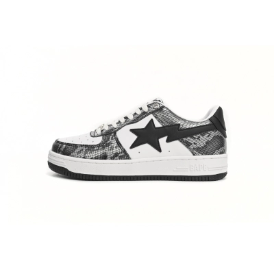 EM Sneakers A Bathing Ape Bape Sta Snake Skin black 01