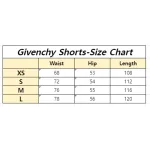 EM Sneakers Givenchy-classic letter embroidered quarter shorts pants