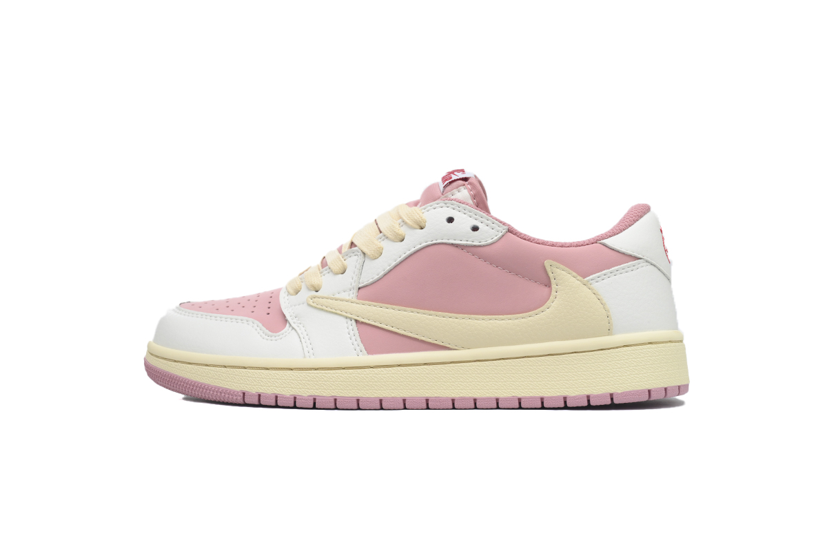 EM Sneakers Travis Scott x Air Jordan 1 Low OG White Pink