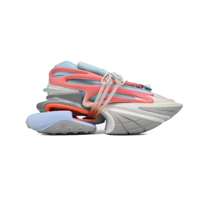 EM Sneakers Balmain Unicorn Low-Top Grey Blue Red 02