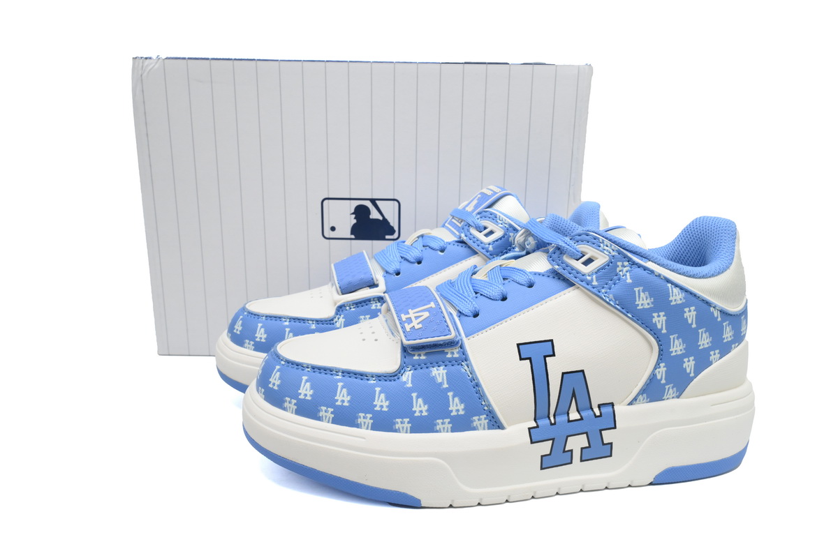 EM Sneakers MLB Big Ball Chunky Chunky DiaMonogram White Blue 