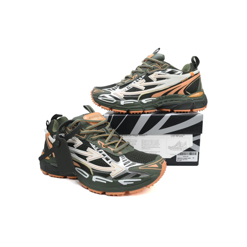 EM Sneakers Off-White Runner Military Green