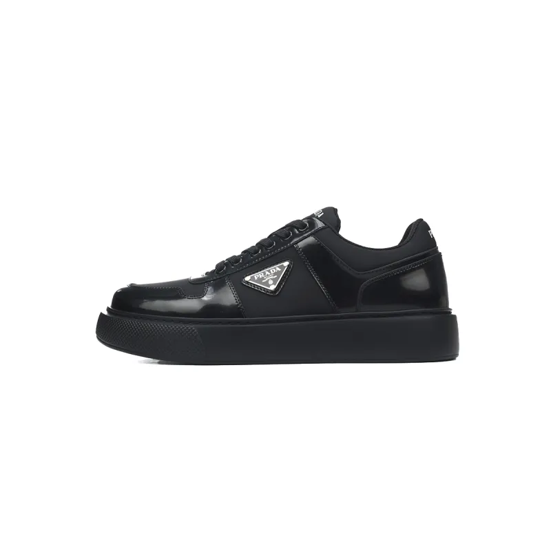 EM Snekera Prada platform casual shoes black