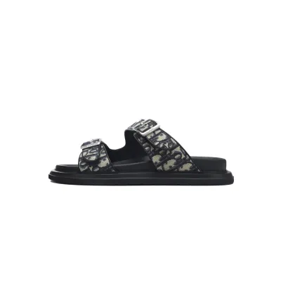 EM Sneakers Dior Aqua Sandal Beige Black Dior Oblique Jacquard 01