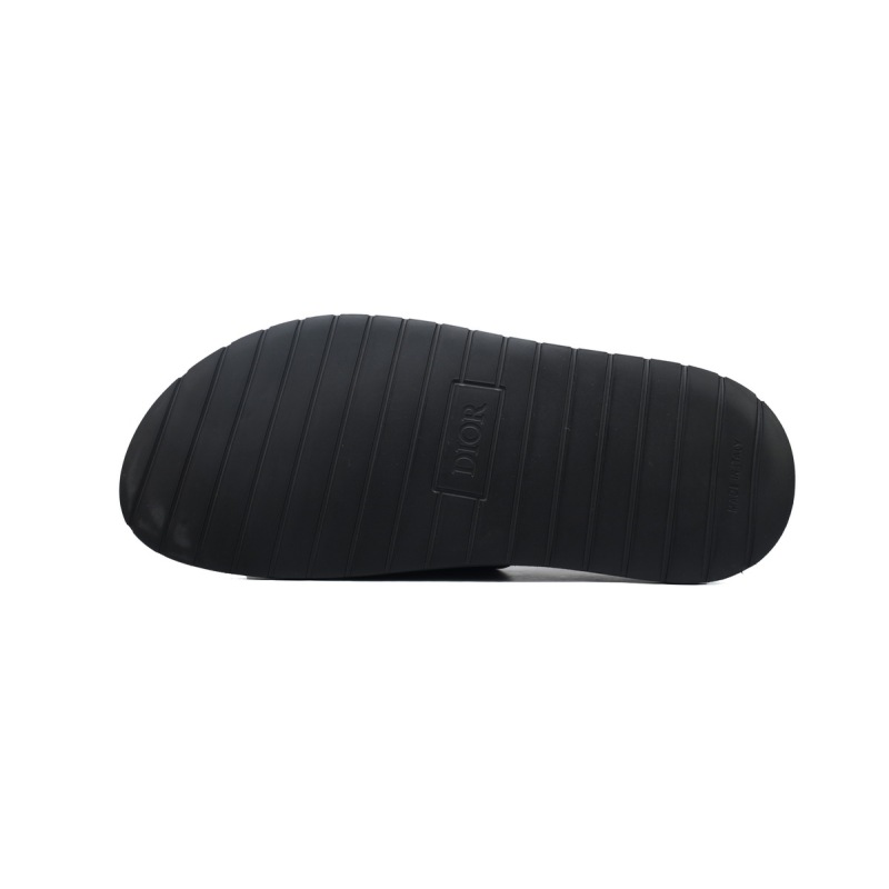 EM Sneakers Dior Aqua Sandals Black Oblique Canvas