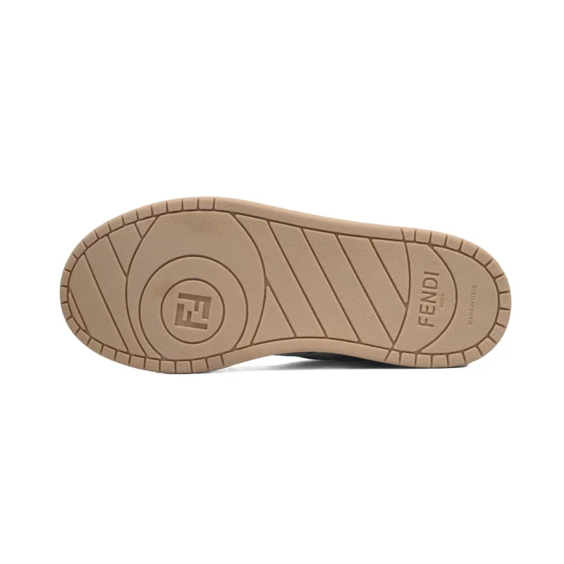 EM Sneakers Fendi Match Black White Brown 