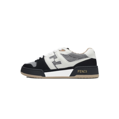 EM Sneakers Fendi Match Black White Brown  01