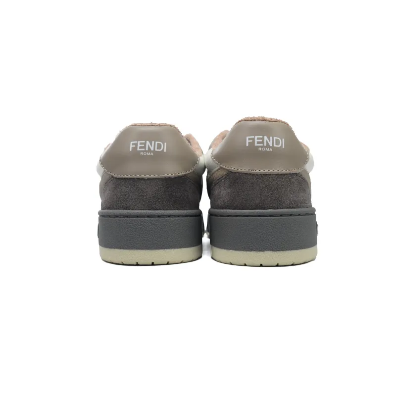 EM Sneakers Fendi Match Low Top Grey Suede