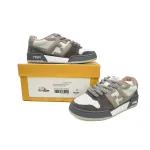 EM Sneakers Fendi Match Low Top Grey Suede