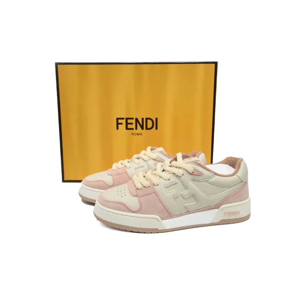 EM Sneakers Fendi Match Low Tops Pink Suede