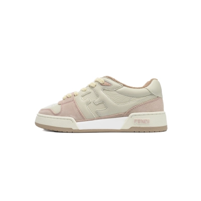 EM Sneakers Fendi Match Low Tops Pink Suede 01