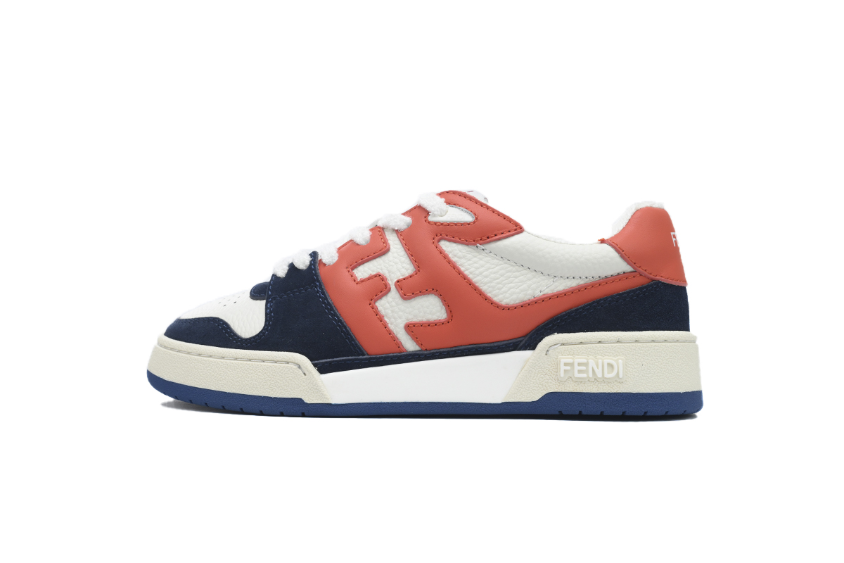 EM Sneakers Fendi Match Navy Red Suede (Women's)