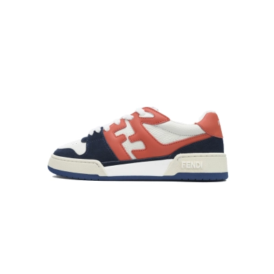 EM Sneakers Fendi Match Navy Red Suede (Women's) 01