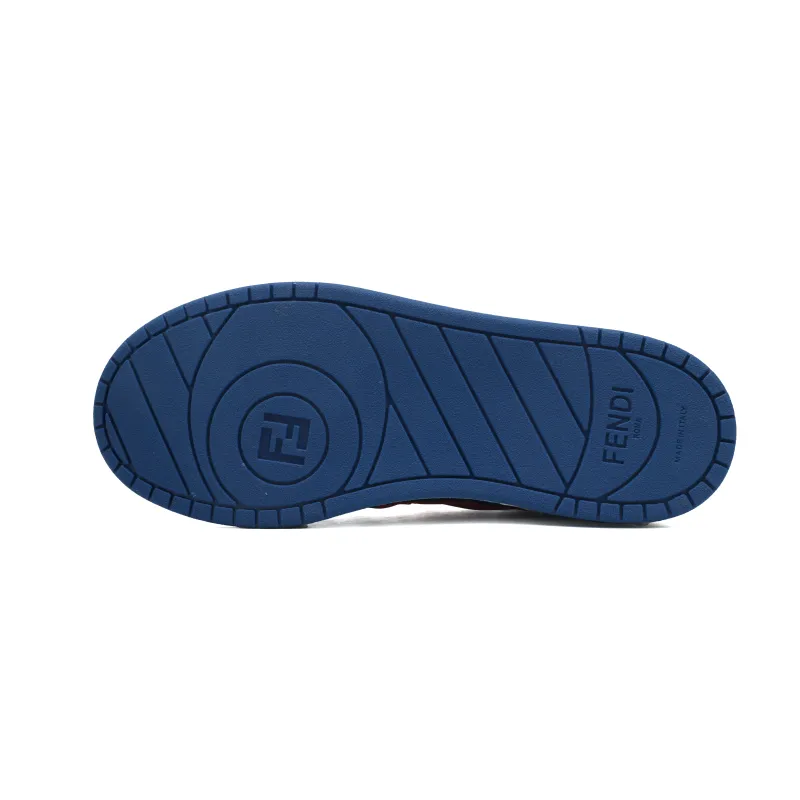EM Sneakers Fendi Match Navy Red Suede (Women's)