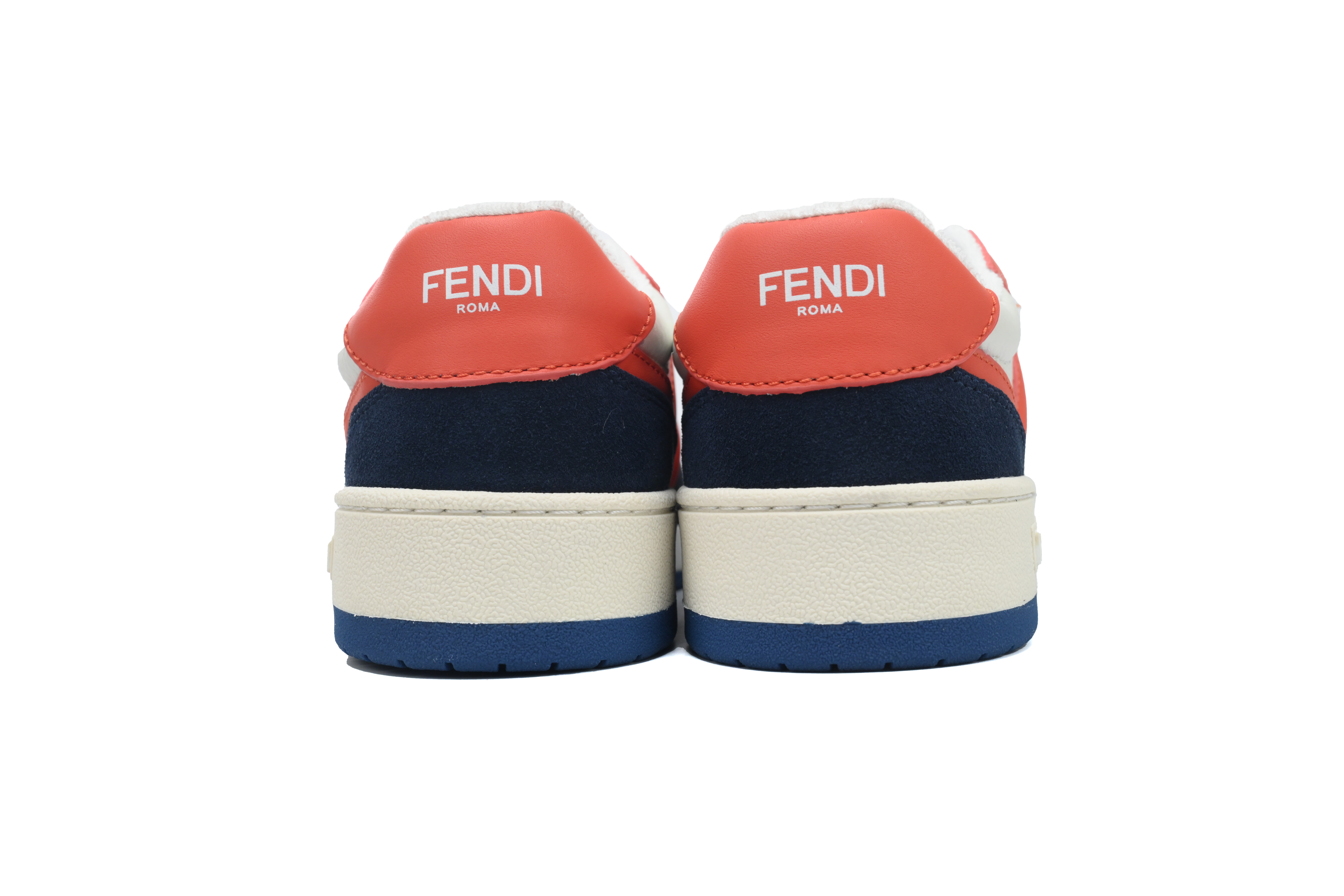 EM Sneakers Fendi Match Navy Red Suede (Women's)