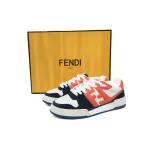 EM Sneakers Fendi Match Navy Red Suede (Women's)