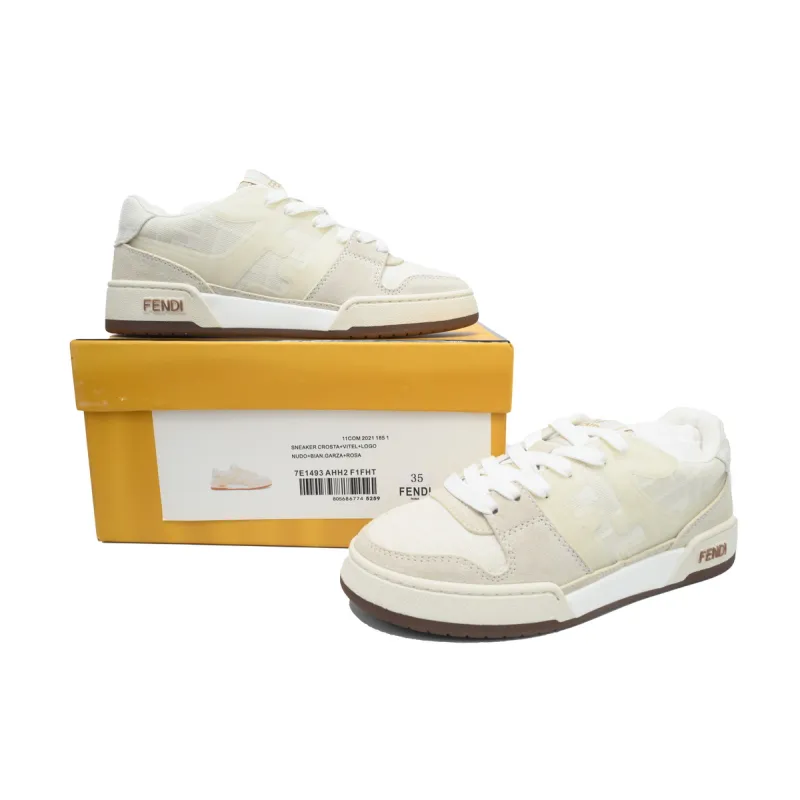EM Sneakers Fendi Match White Ivory Dove Grey